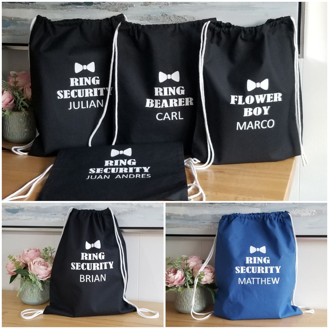 Ring Security Backpack, Ring Bearer Gift, Ring Securrity Proposal Etsy