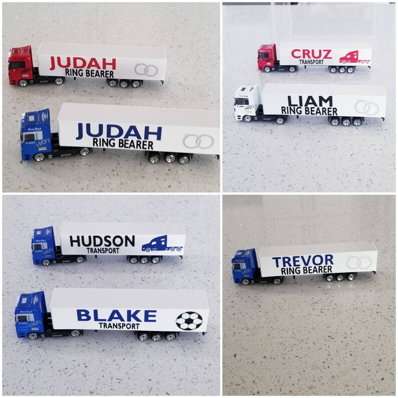 Personalized Toy Truck Name Toy Truck Gift for Boy or Girl Etsy