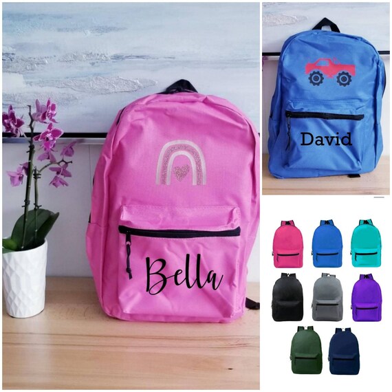 Personalized 15" Kids Backpack, Back to School, Overnight Bag, Sports Bag, Gift for Girl, Gift for Boy Christmas Gift, Birthday Gift - Etsy Personalized 15" Kids Backpack, Back to School, Overnight Bag, Sports Bag, Gift for Girl, Gift for Boy Christmas Gift, Birthday Gift - Etsy