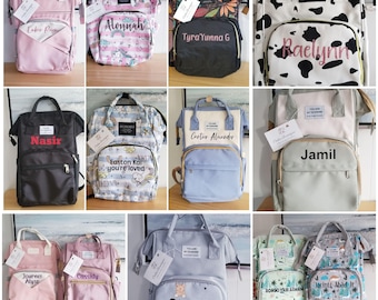 Personalized Diaper Bag, Custom Name Diaper Backpack, Baby Shower Gift