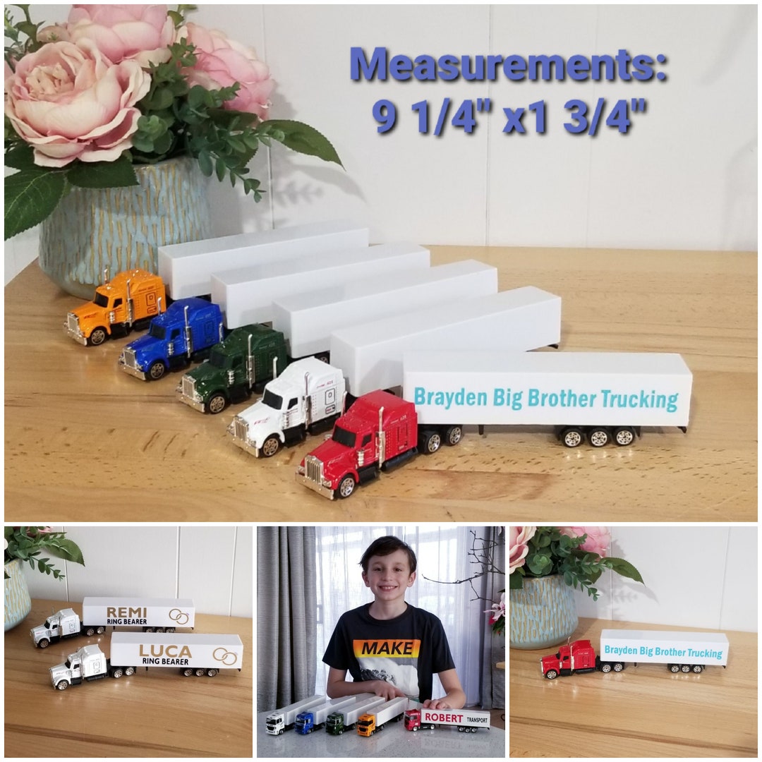Personalized Toy Truck Name Toy Truck Gift for Boy or Girl Birthday Personalized Toy Truck Name Toy Truck Gift for Boy or Girl Birthday