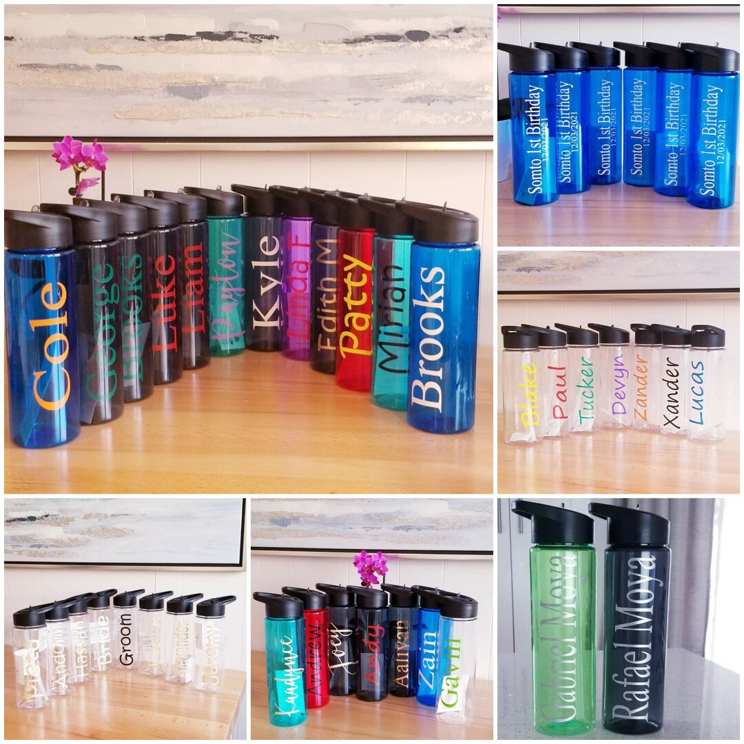Personalized 24 Oz Water Bottle, Sports Bottle, Monogramed Water Bottle ...