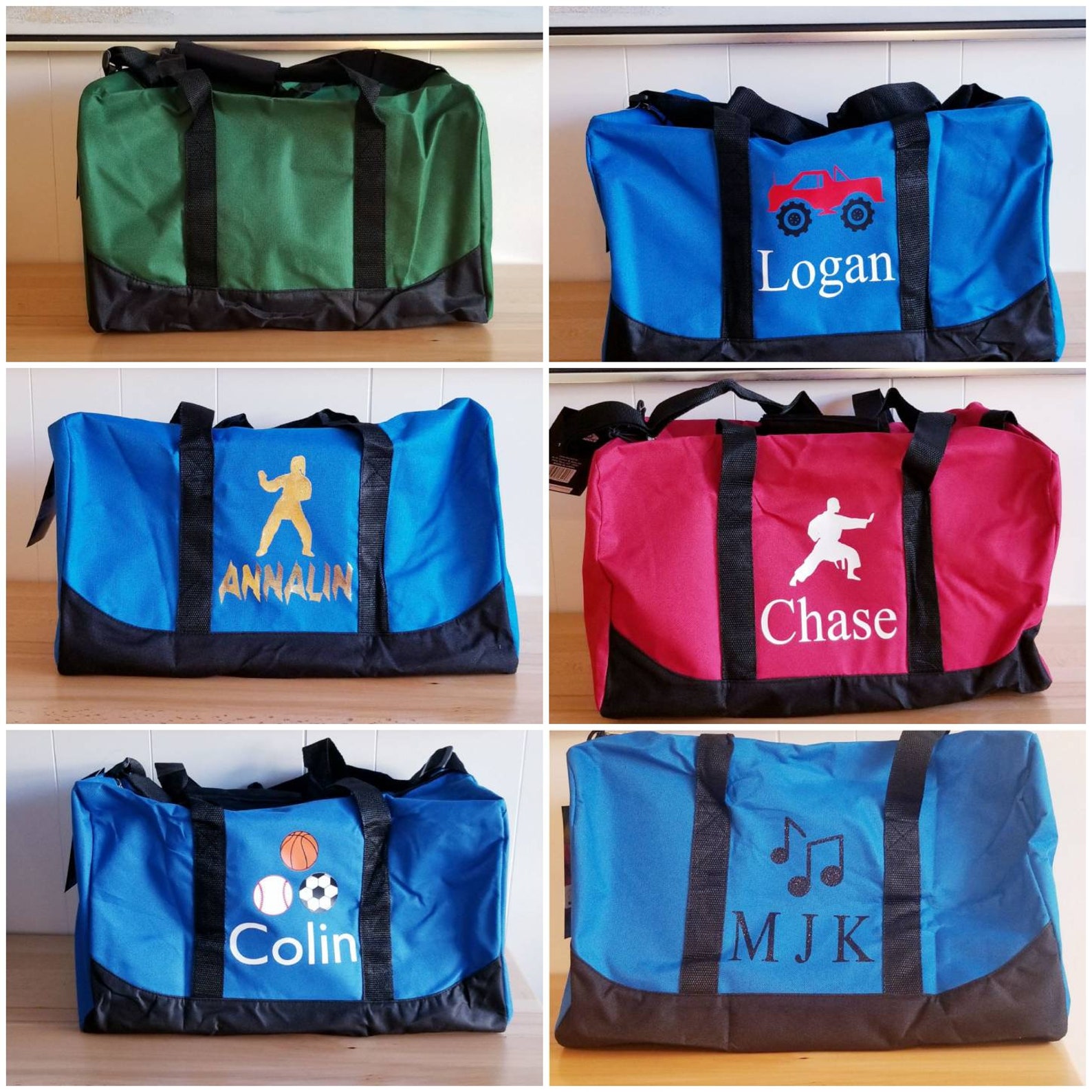 Personalized Sports Bag Kids Duffel Bag Overnight Bag Kids - Etsy