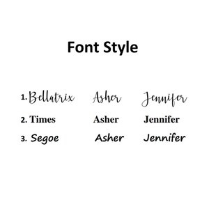 Puede incluir: Una comparaci&oacute;n de tres estilos de fuente diferentes: Bellatrix, Times y Segoe. Los nombres "Asher" y "Jennifer" est&aacute;n escritos en cada estilo de fuente.