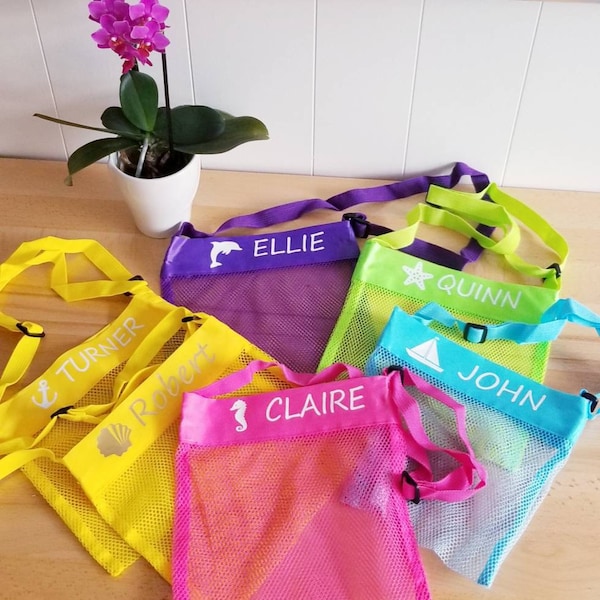 Mesh Seashell Collecting Bag Etsy