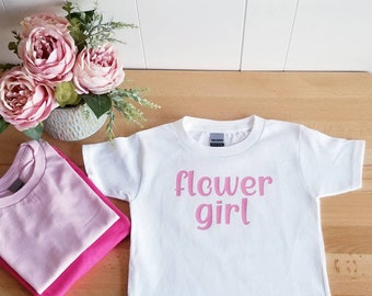 Flower girl Shirt, Name Shirt, Custom Shirt