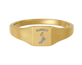 Nan's Square Signet Ring (Engraving)