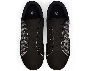 Nan's Basement Low-Top Leather Sneakers
