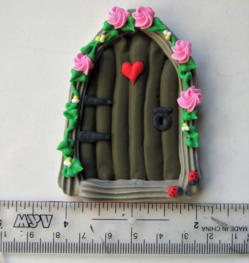 Made to order Royal icing edible fairy door 3 inches tall Etsy