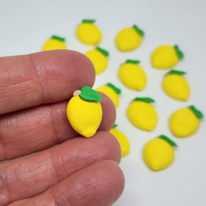 Made to order | 1 dozen mini royal icing lemons | 1/2 inch | Fondant lemons | Lemon toppers | Lemon cake decorations