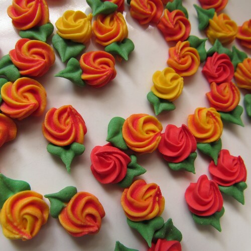 Royal Icing Edible Hibiscus Flowers Etsy