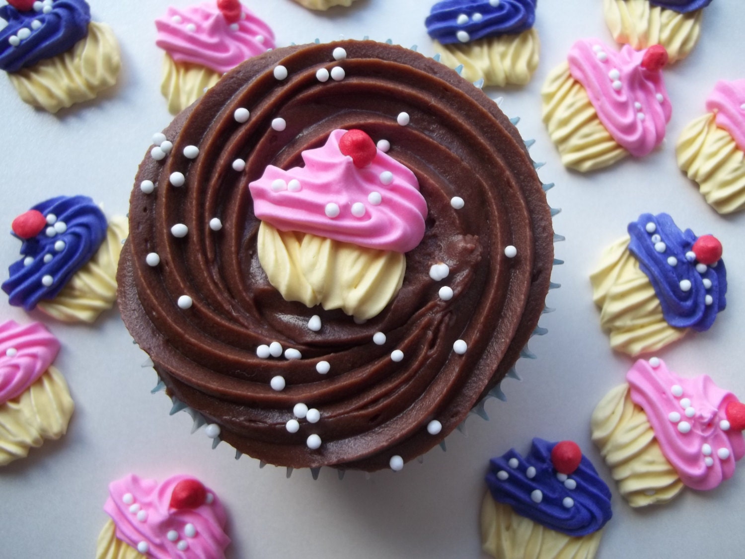 Royal icing cupcakes Made to Order Edible handmade Etsy