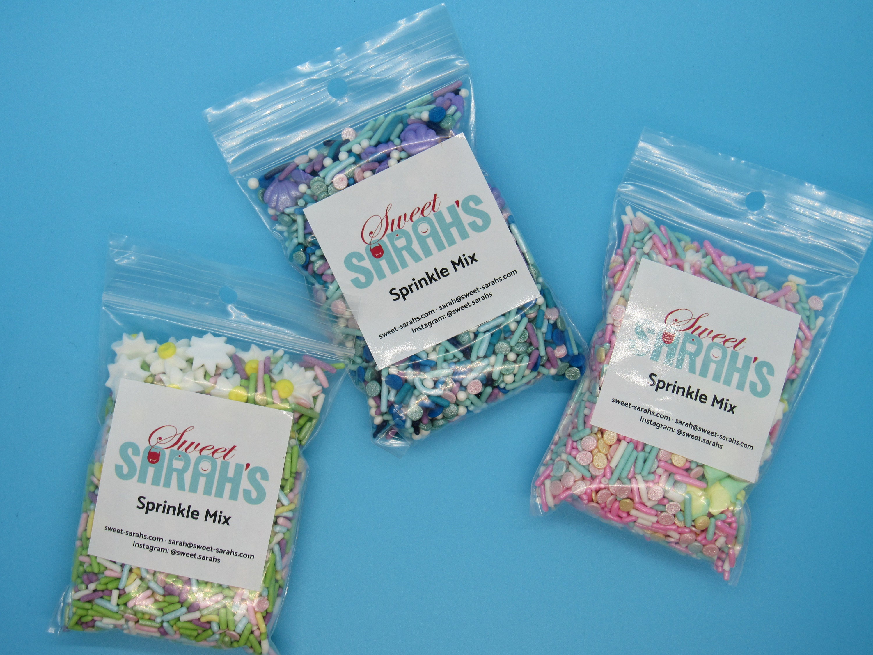 Sprinkle Gift Box 6 ounces of sprinkles 3 varieties Edible