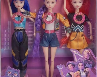 Bambole anime K-Pop / Figure di moda della principessa guerriera, set di 3