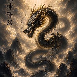 Ryujin Dragon Art - Etsy