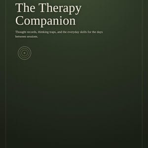 CBT DBT Therapy Companion Workbook, Anxiety Coping Skills Journal (Digital Download)