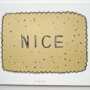 A4  - very nice biscuit screen print