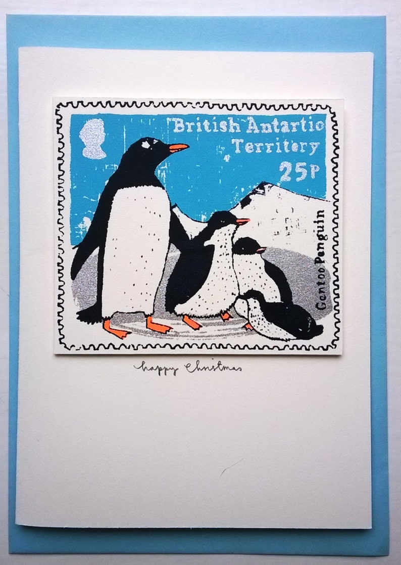 penguin christmas card image 1