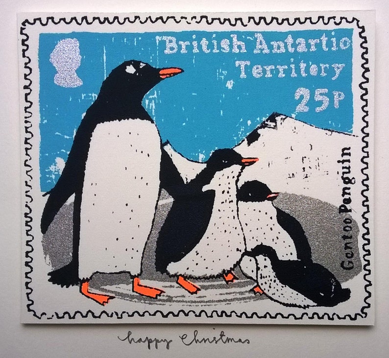 penguin christmas card image 2