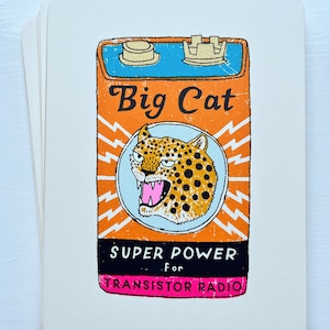 Big Cat Power - serigrafía de batería