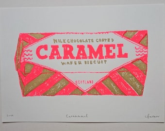 A4 biscuit print - caramel