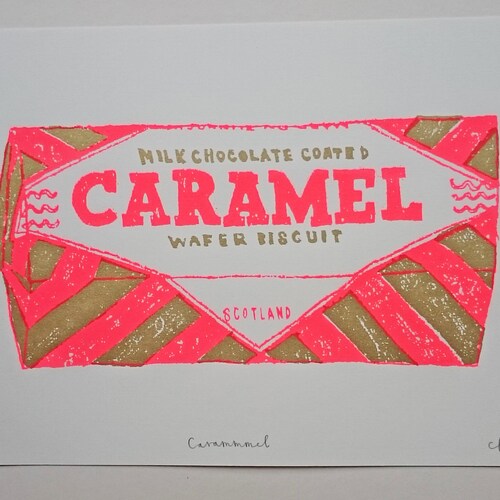 Impression biscuit A4 - caramel