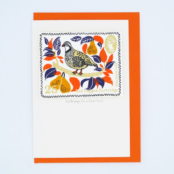 Partridge in  a pear tree card