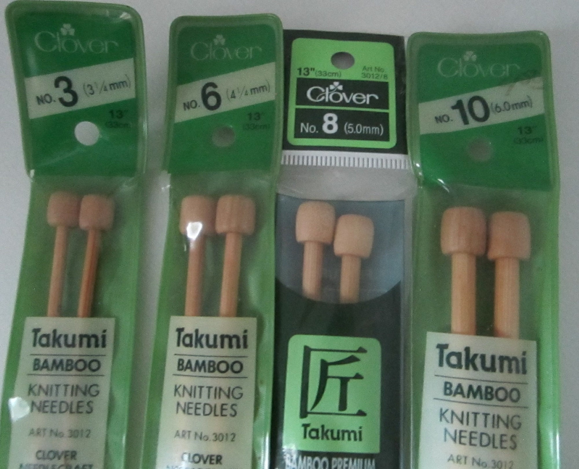 DESTASH: clover takumi bamboo interchangeable needles