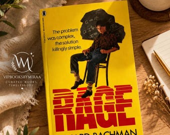 Rage by Richard Bachman Stephen King Rare British Edition Paperback Book