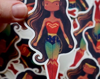 Wonder matte vinyl sticker