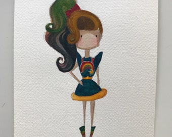 Rainbow Brite, el líder de Rainbowland, reportándose para el servicio Rainbow Brite, el líder de Rainbowland, reportándose para el servicio
