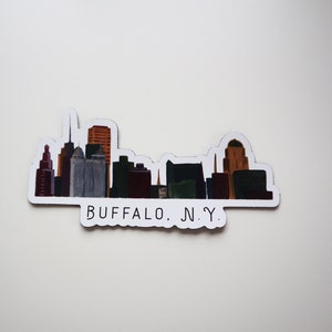 Buffalo Skyline downtown decorative magnet