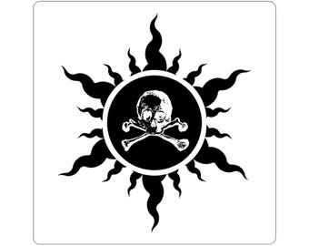 Sun Logo Stickers