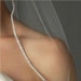 Rhinestone edge elbow length wedding veil, diamond white or white, one tier, cheap, fingertip length with attached comb