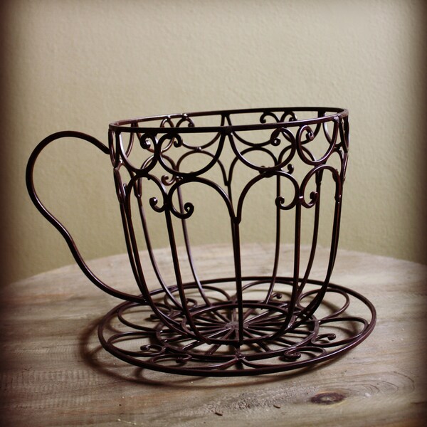 Large Tea Cup Newborn Photography  Prop 25.5" around opening x 8" tall