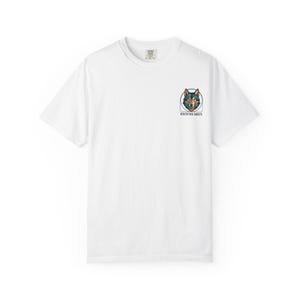 Geometric Wolf Patch T-Shirt | Minimal Chest Logo