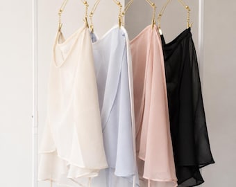Ballet Wrap Skirt with Stretchy elastic Ties, Ballet Class Skirt, Gift for ballet lovers