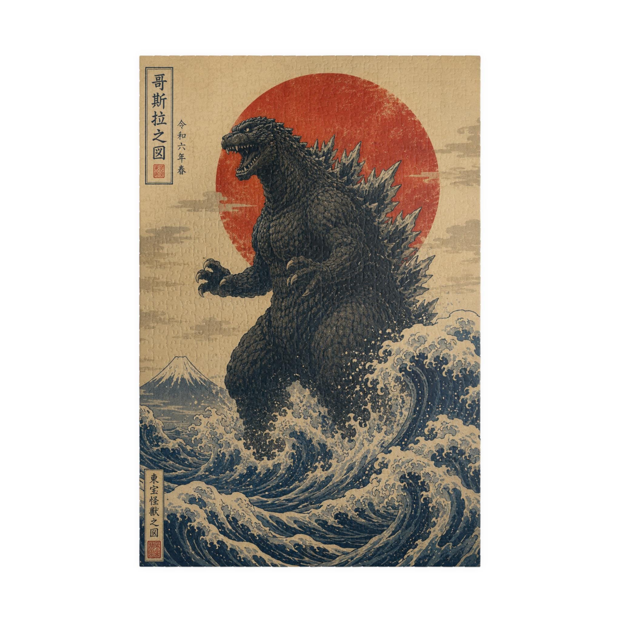 Godzilla Jigsaw Puzzle - Etsy