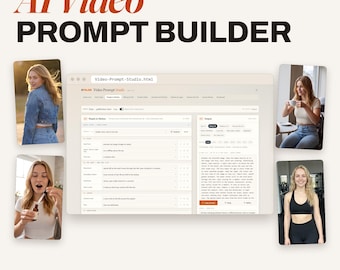 AI Video and Image Prompt Builder, Prompts for Nano Banana, ChatGPT, Veo, Kling, Seedance