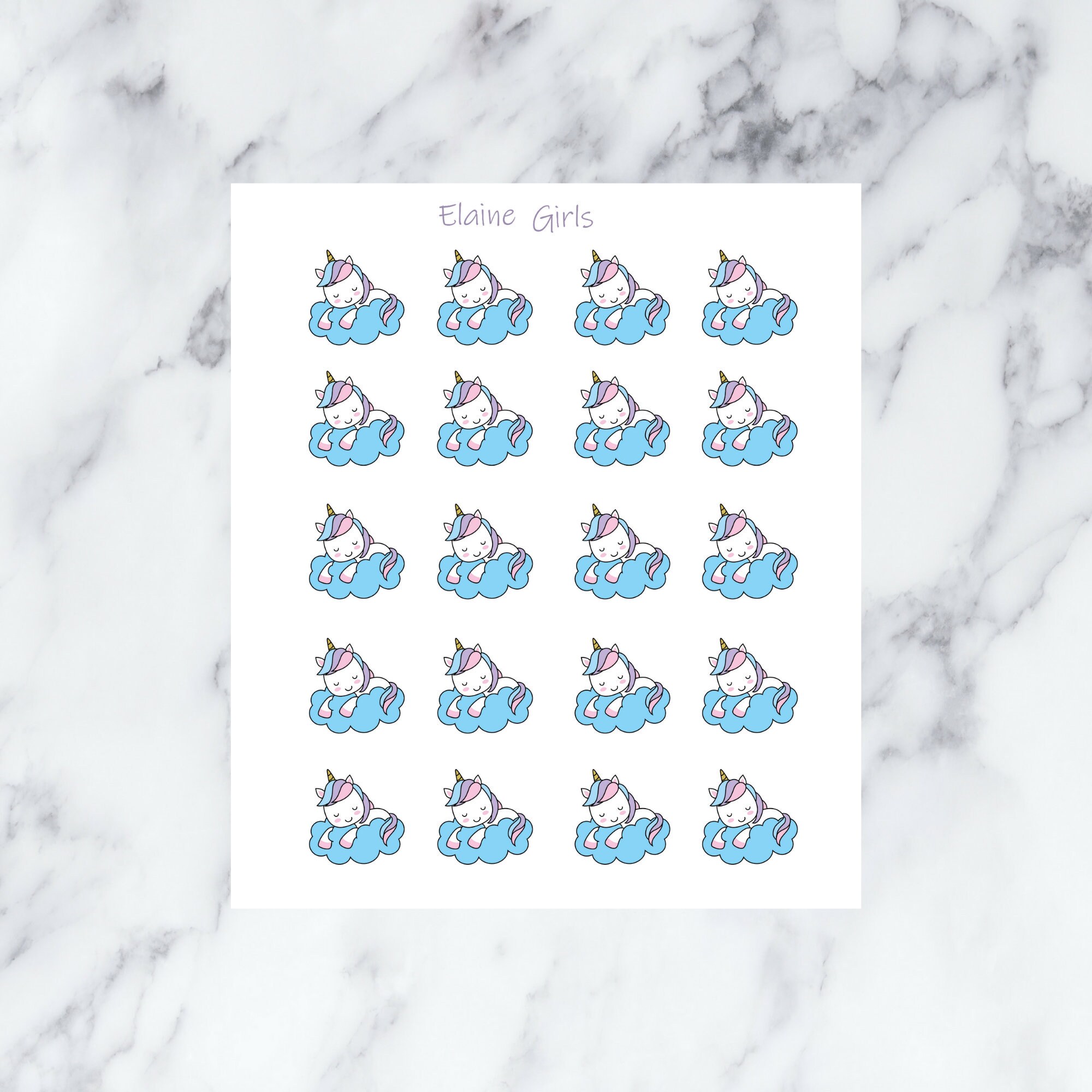 sticker sheet unicorn sticker sticker sheet cute stickers etsy