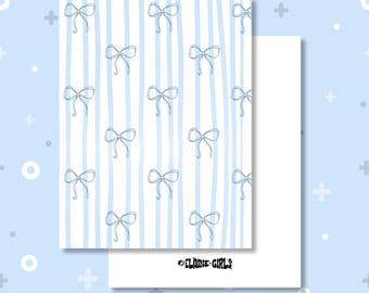 Blue Bow Dream Greeting Card | Greeting Card | Cute Greeting Card