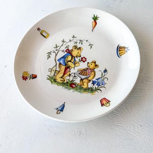 Vintage James Kent Old Foley Teddy Bear Plate – English Ceramic Nursery Dish