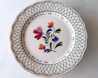 Vintage Nikko Provincial Designs "Hampton" Dinner Plate – Japan Floral Stoneware
