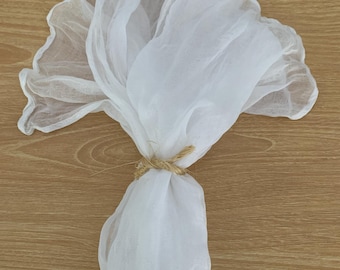 Bohemian Crinkle Cheesecloth Napkin - 20"x20" - 6 Colors
