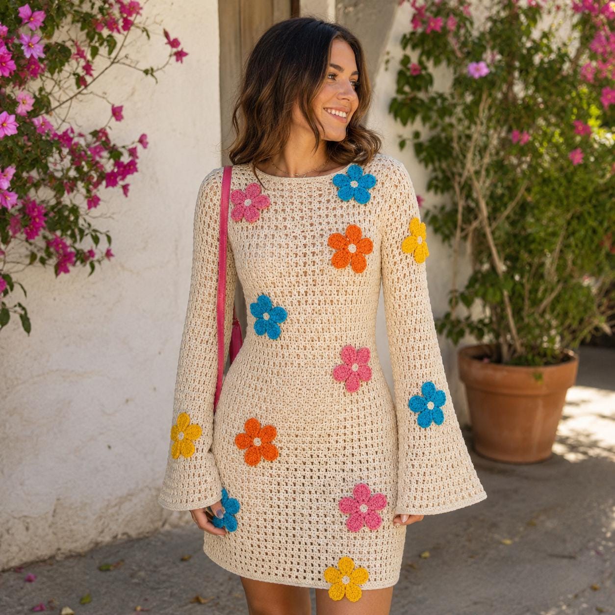 etsy crochet dress PATTERN, tutorial in ENGLISH, designer crochet dress pattern PDF, high fashion crochet dress pattern Pdf, dress short sleeves 6 years Materials Crochet Kit for Dress. Crochet