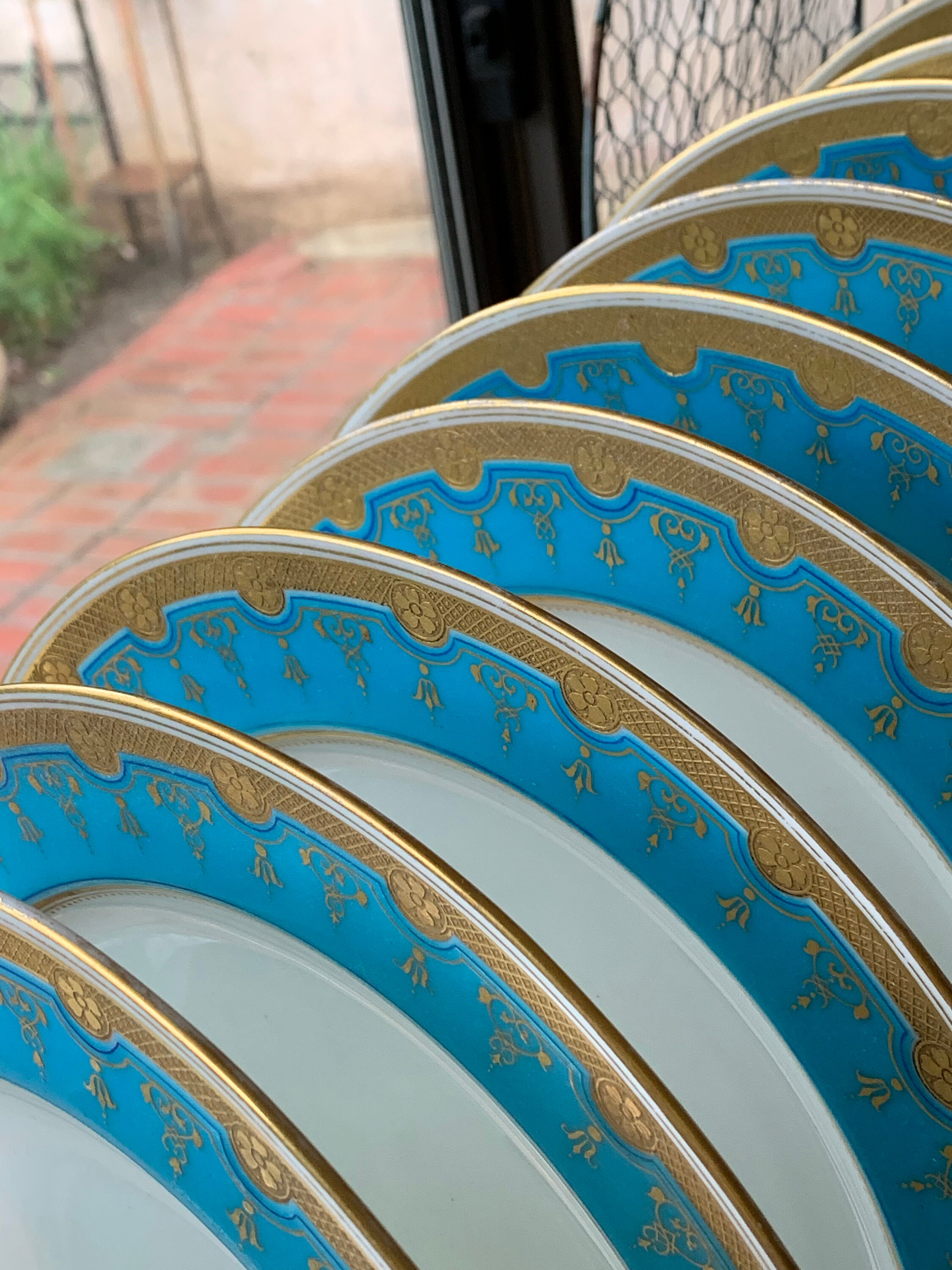 Vintage Minton China Set: Neoclassical Collectible With Gold Vintage Minton China Set: Neoclassical Collectible With Gold