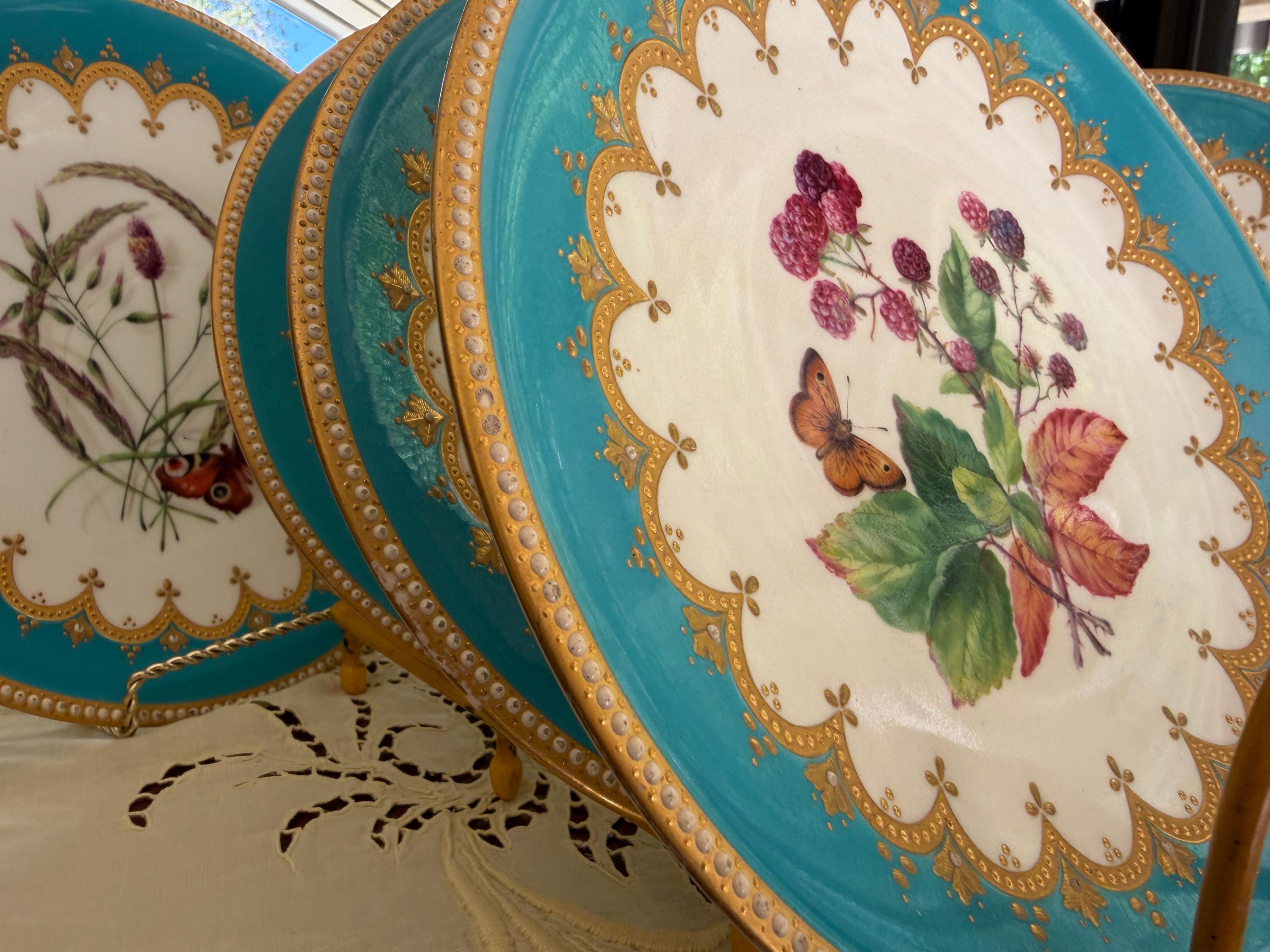 Royal Worcester Dessert Plates - Etsy