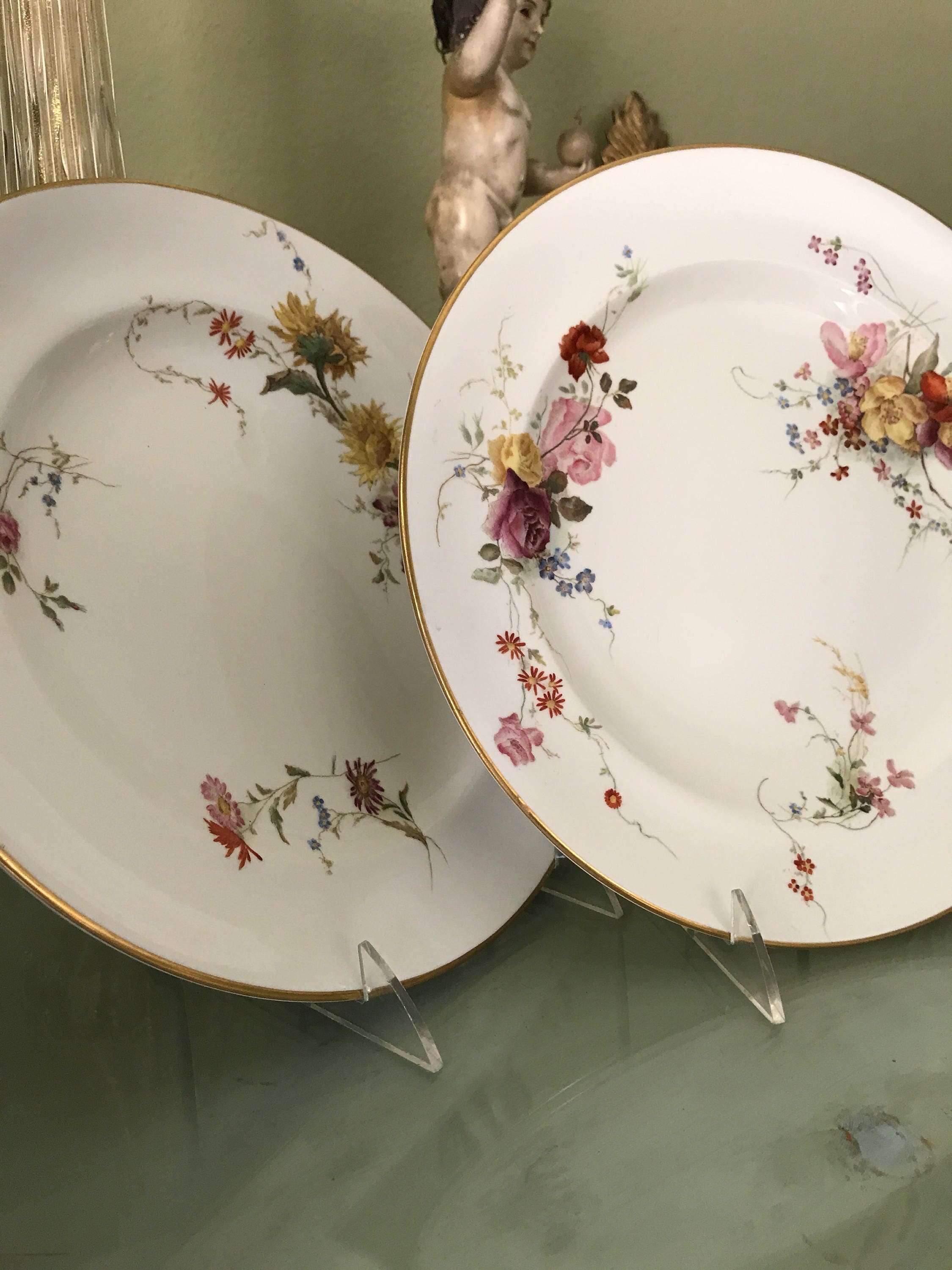 Dinner Plates 12Pc Royal Worcester China Set With Vitreous Etsy