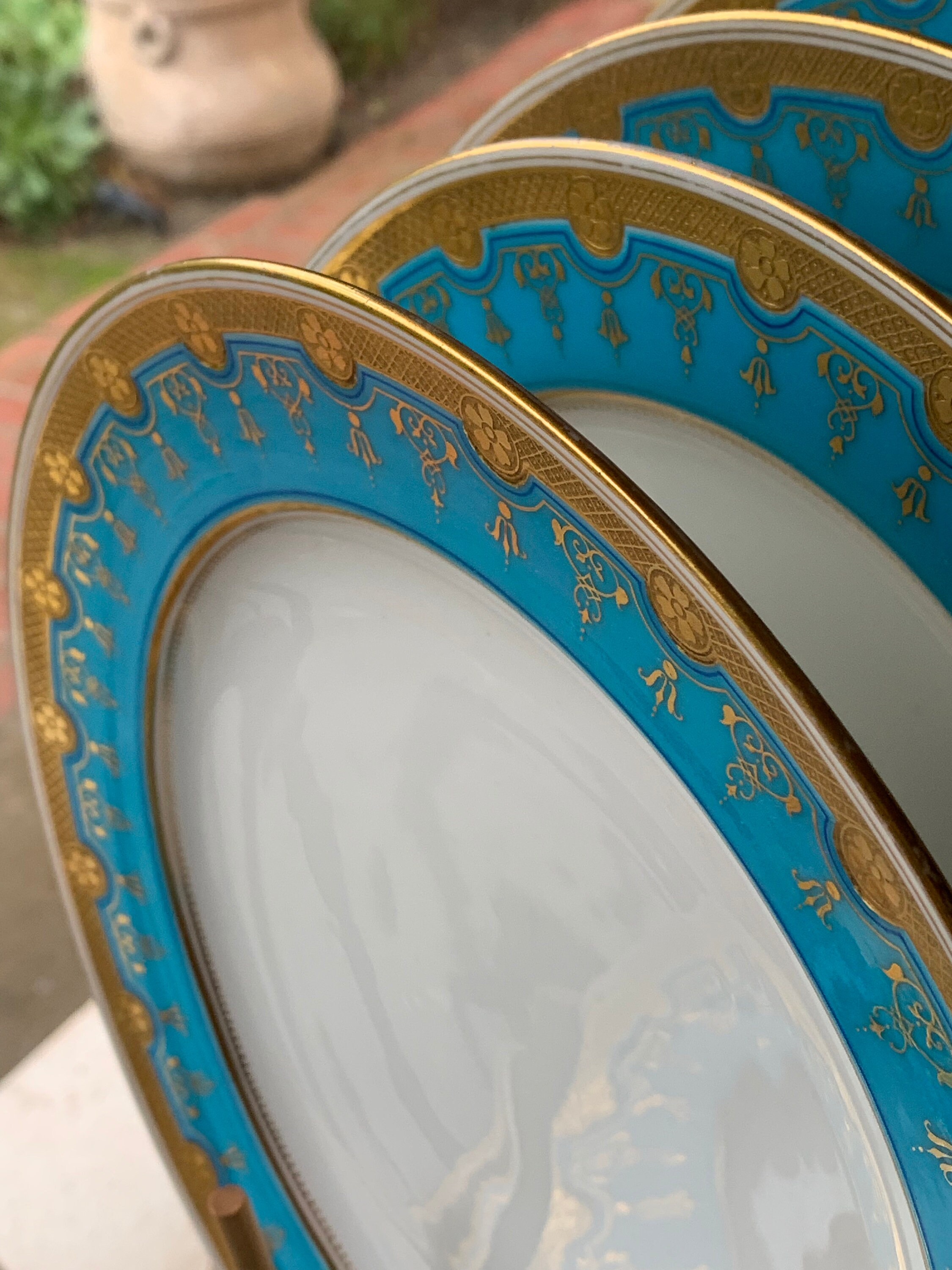 Vintage Minton China Set: Neoclassical Collectible With Gold Vintage Minton China Set: Neoclassical Collectible With Gold