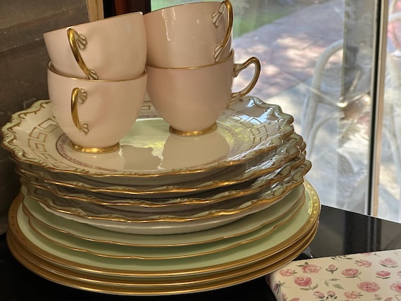 Minton Limoges Plates Teacups Spring Easter Table